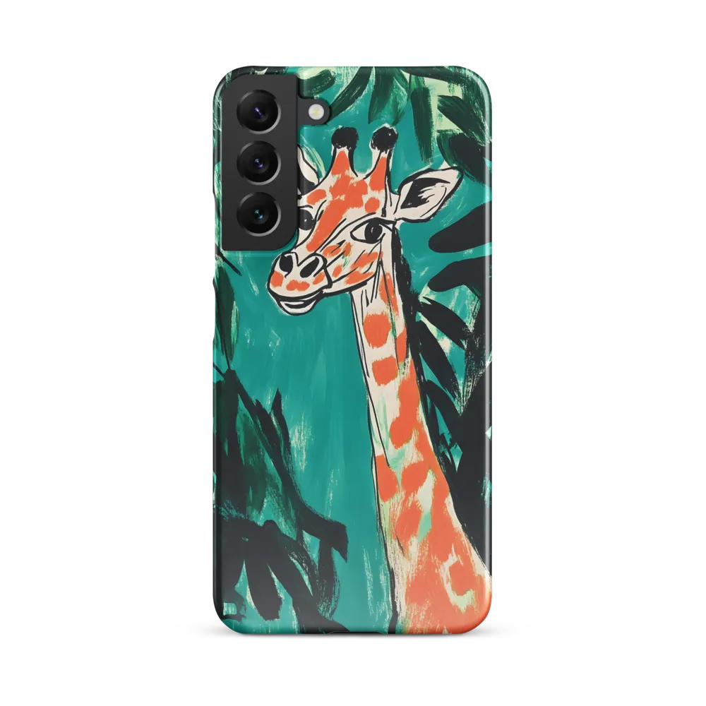 Curious Giraffe in Lush Greenery | Phone Case |  S22 Plus | Snap Case | Glossy