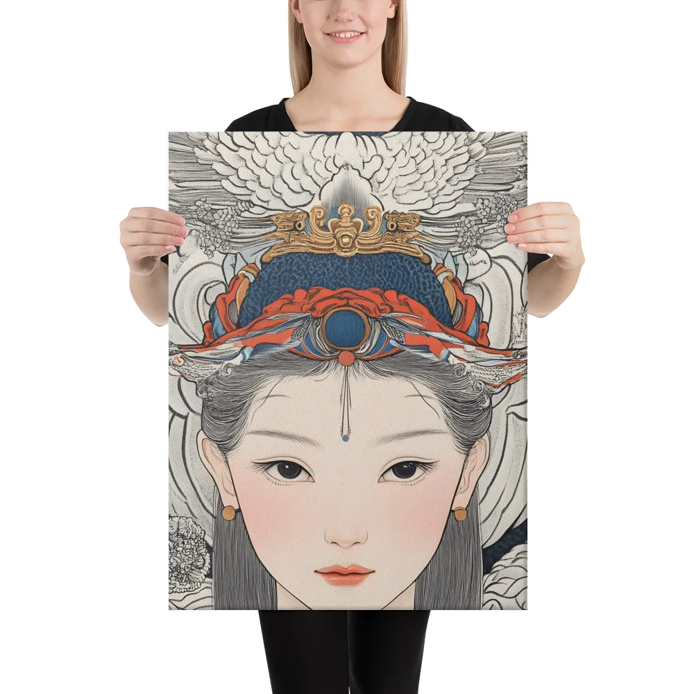Serenity in Myth: A Traditional Portrait | Canvas | 18″×24″