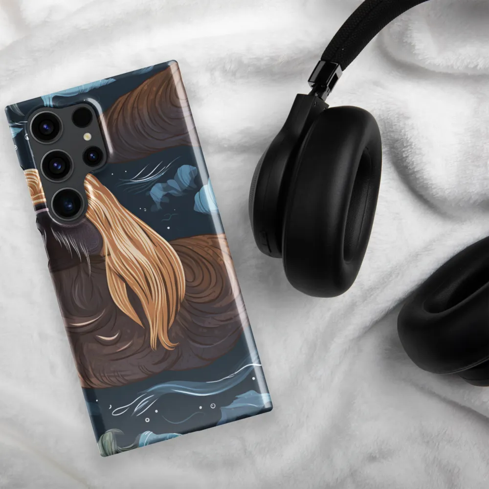Whimsical Walruses in Deep Blue