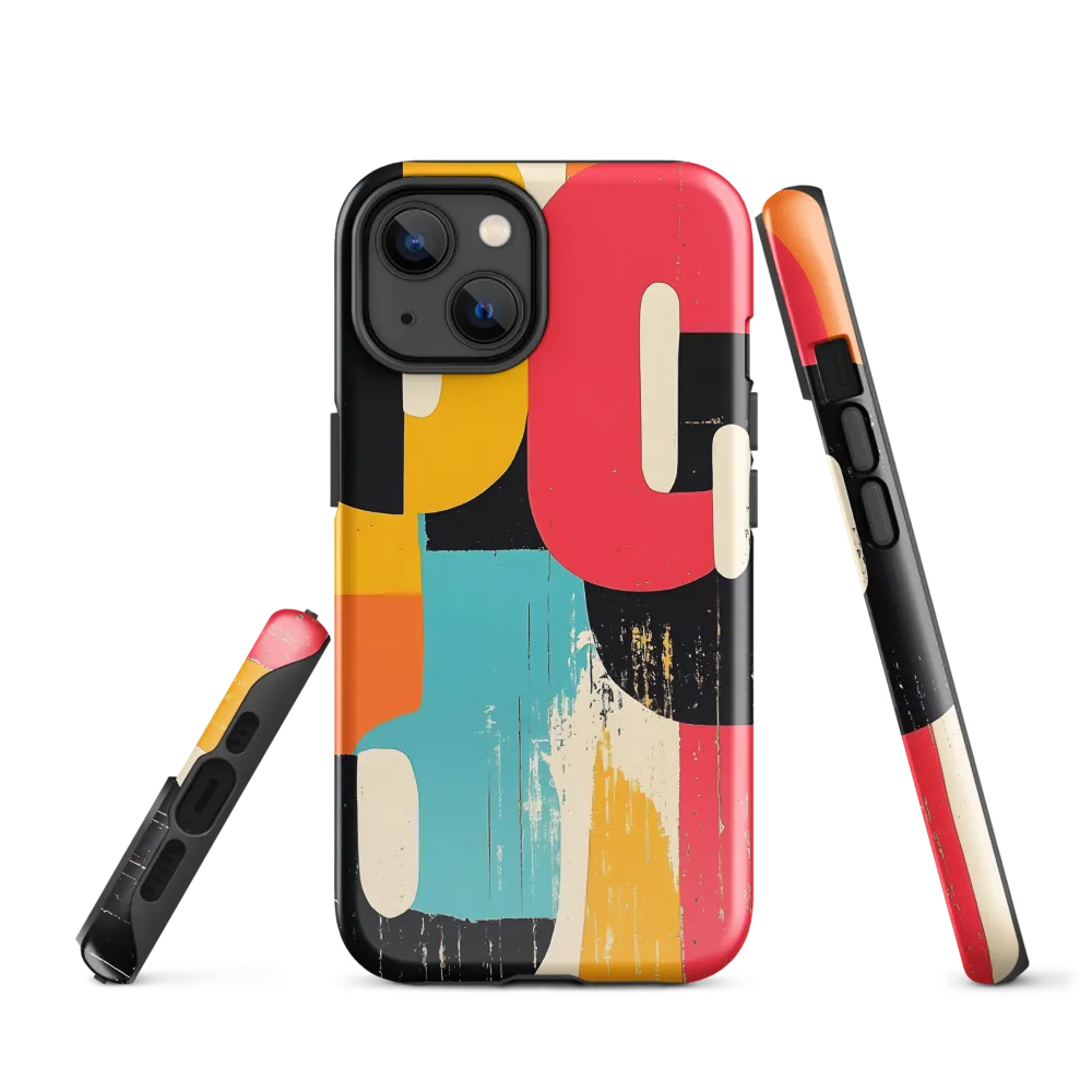 Colorful Curves: Numbers in Harmony | Phone Case |  14 | Tough Case | Glossy