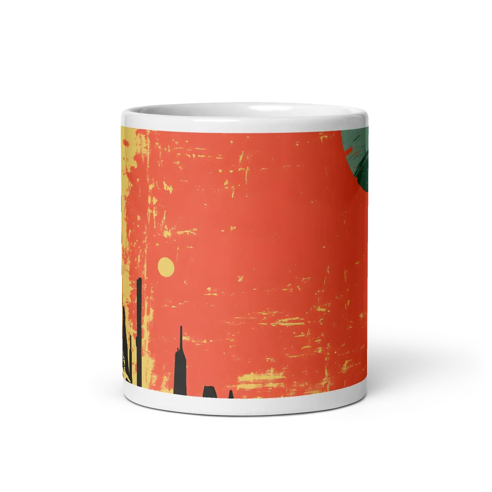 Journey to the Stars: A Retro-Futuristic Landscape | Mugs | Multiple Sizes & Colors