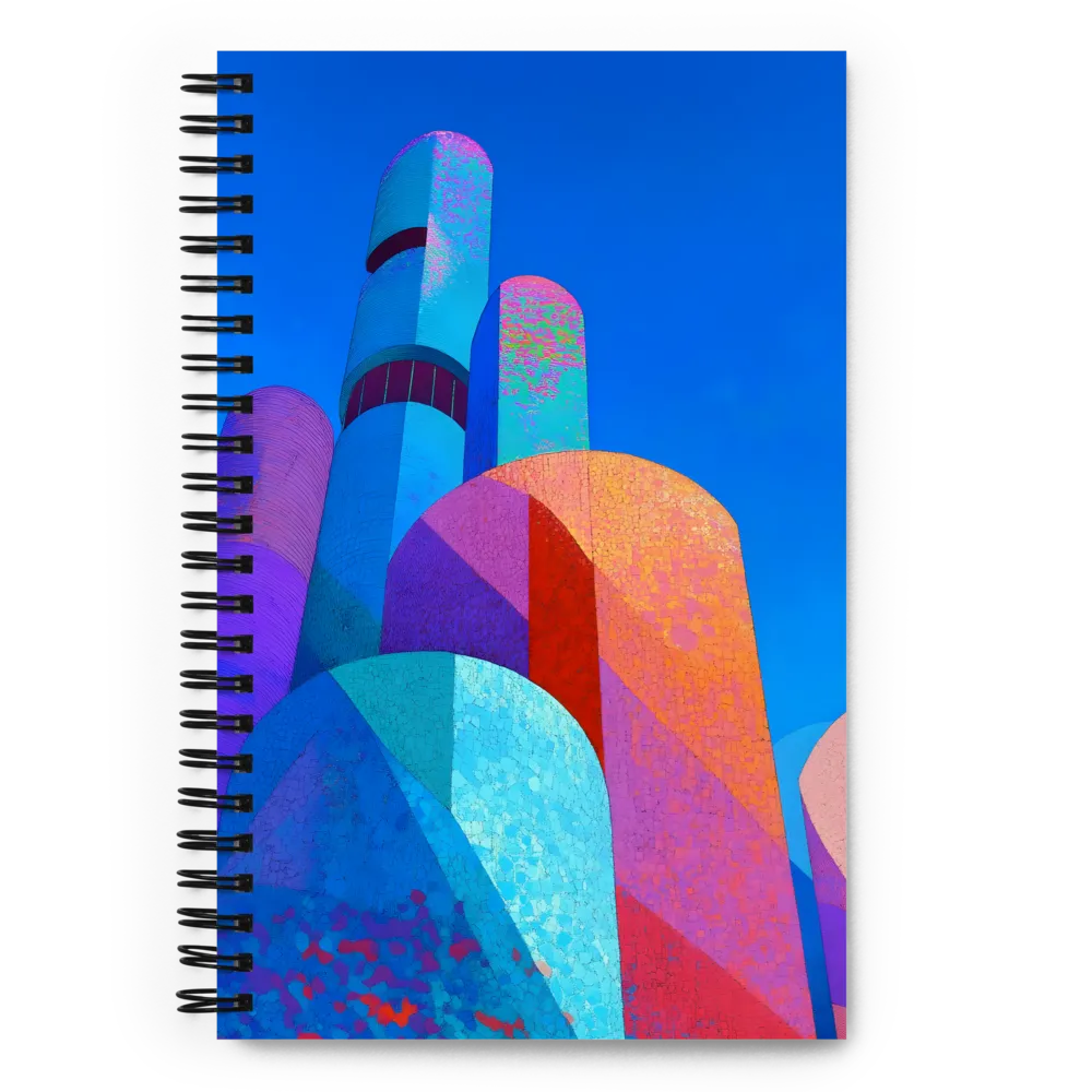 Vibrant Geometric Harmony | Spiral Notebook