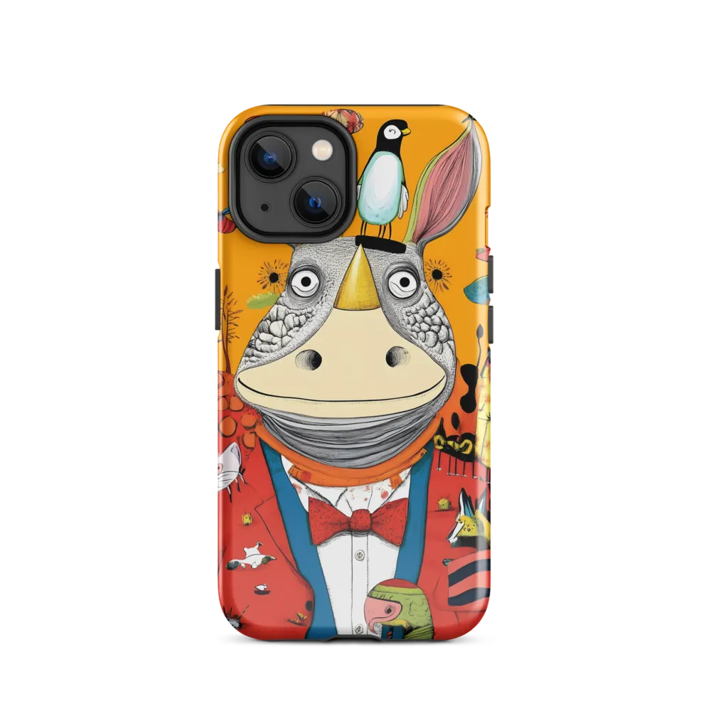 Whimsical Rhinoceros: A Playful Encounter
