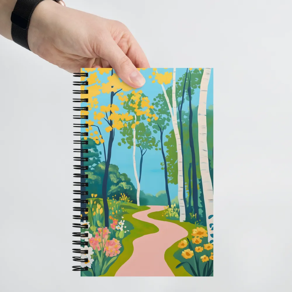 The Winding Path of Nature | Spiral Notebook