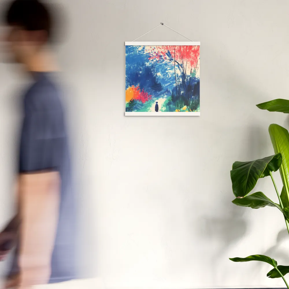 Whispers of Tranquility | Poster With White Wood Hanger | 16″×16″
