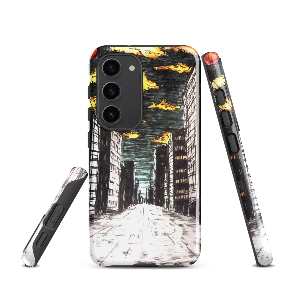 Eclipsed Cityscape