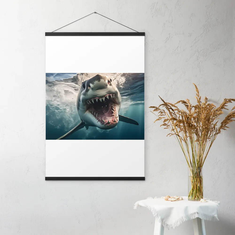 Fierce Majesty of the Ocean | Poster With Black Wood Hanger | 24″×36″