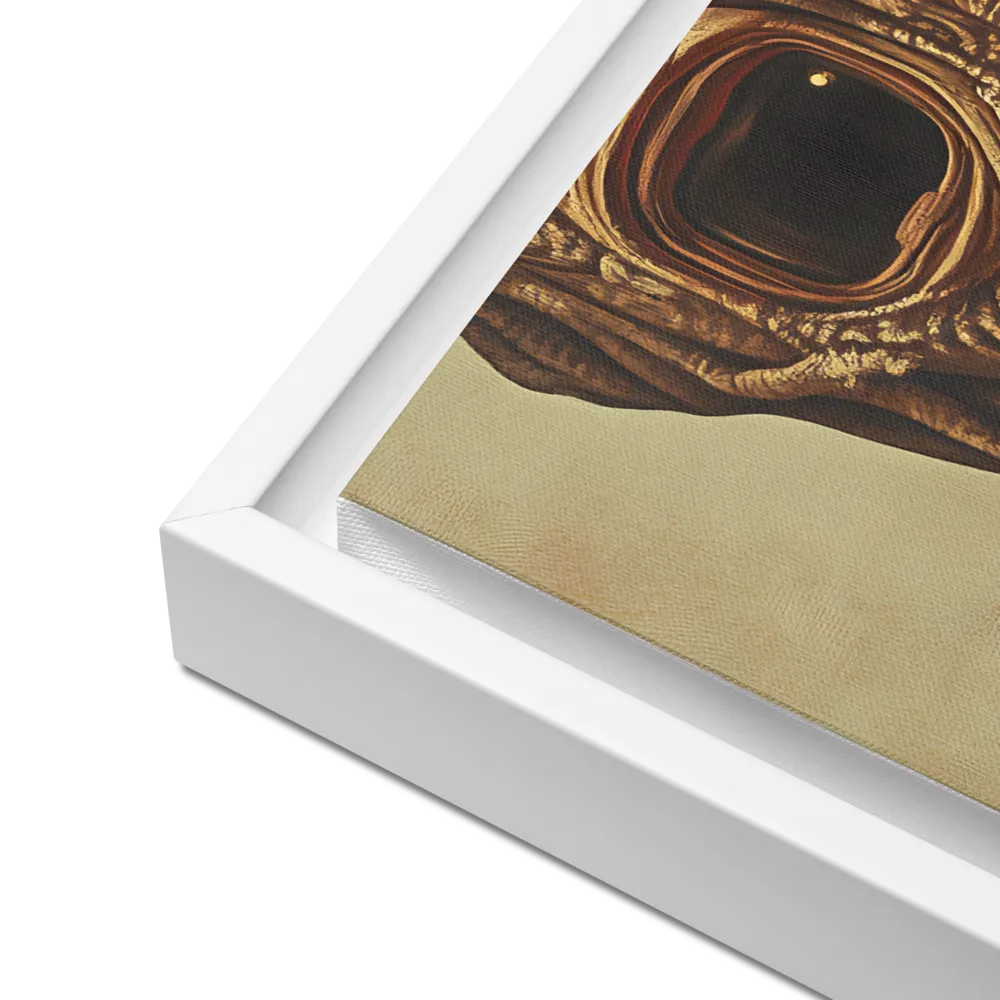 The Mask of Roots | Canvas with White Frame | 16″×20″