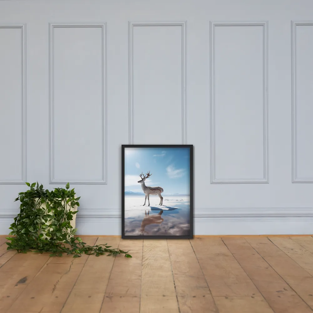 Majesty in Reflection | Poster with Black Frame | 18″×24″