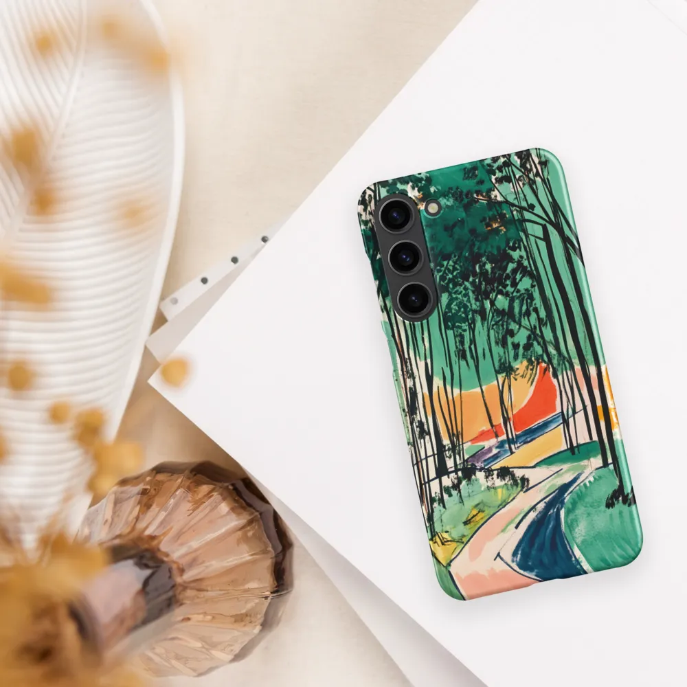 Winding Path Through the Forest | Phone Case |  S23 Plus | Snap Case | Matte
