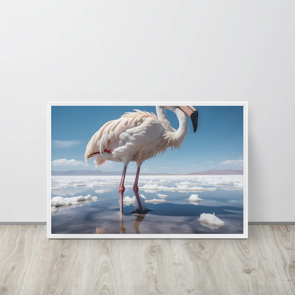 Graceful Solitude of a Flamingo
