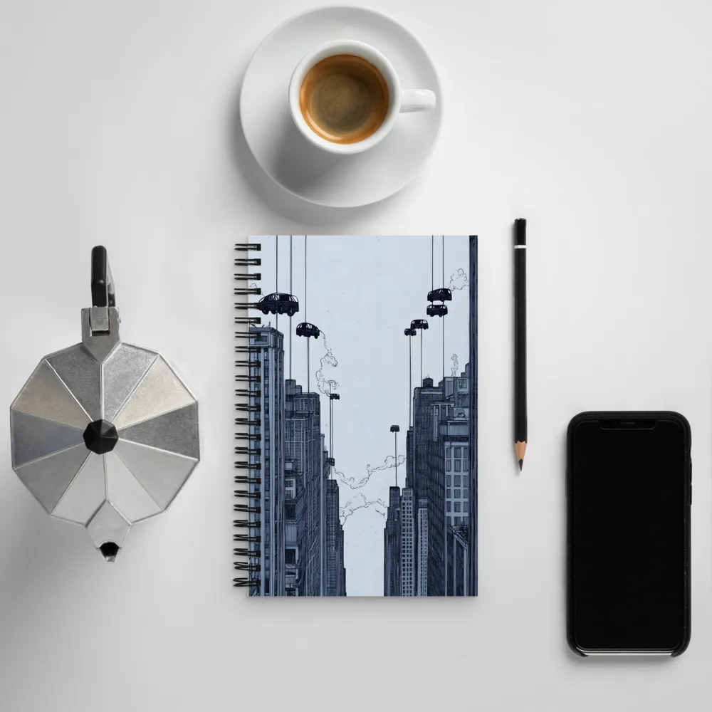 Suspended in the City | Spiral Notebook