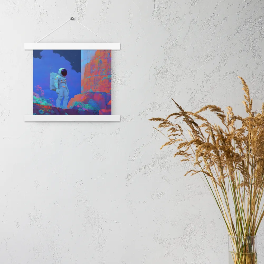 Interstellar Reflections | Poster With White Wood Hanger | 10″×10″
