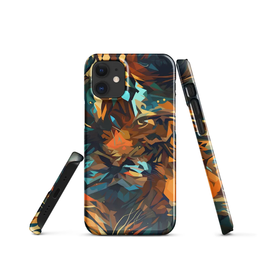 Wild Symphony: Abstract Tigers | Phone Case |  12 Mini | Snap Case | Glossy