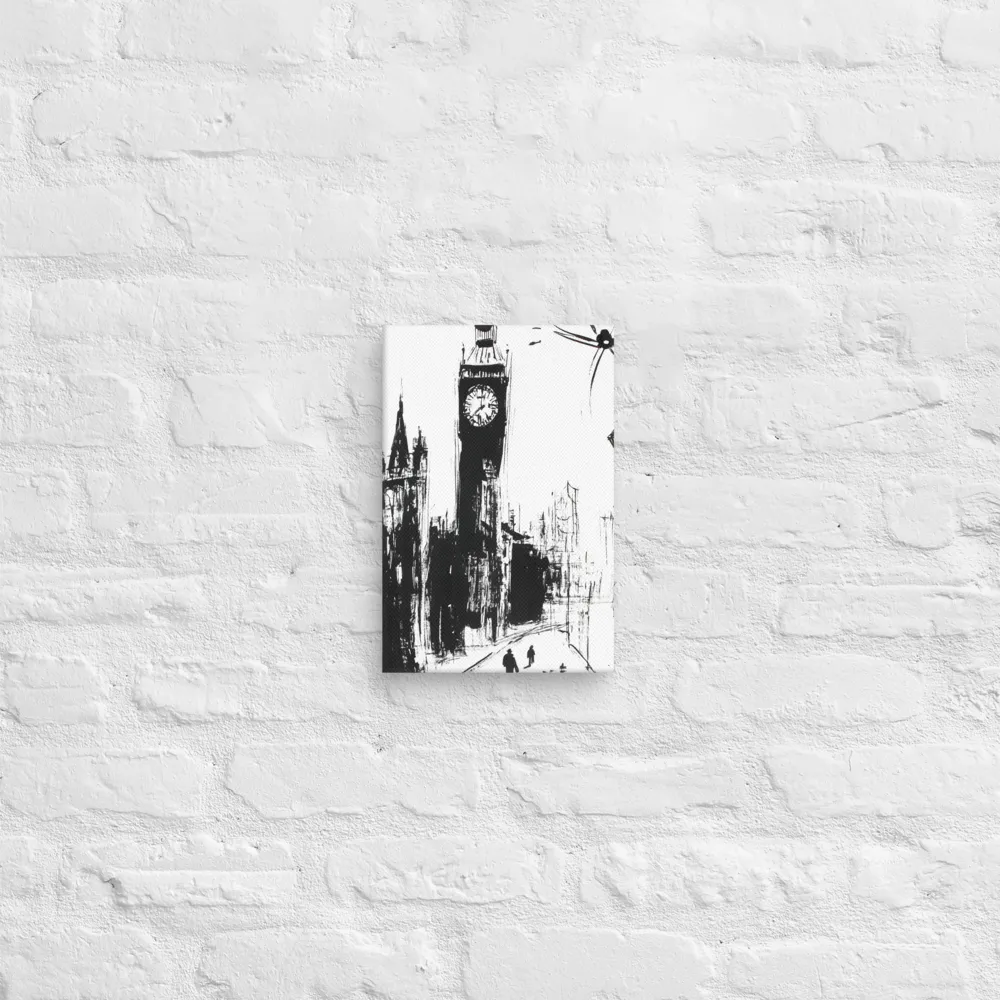 Clock Tower in Motion | Canvas | 8″×12″