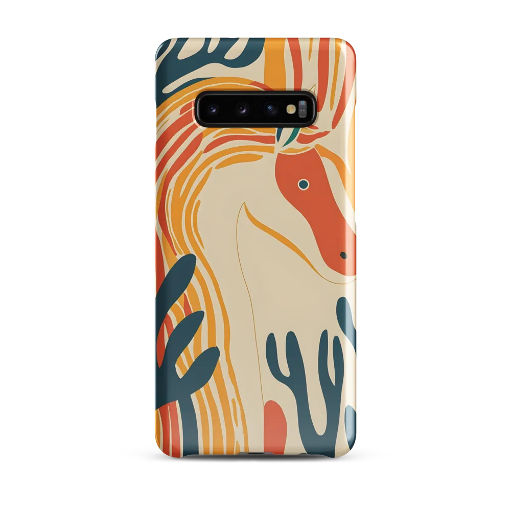 Whimsical Unicorn in a Lush Landscape | Phone Case |  S10 Plus | Snap Case | Glossy