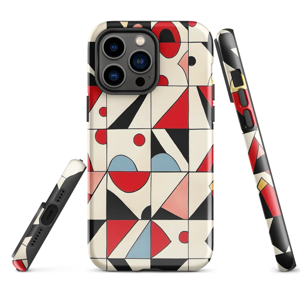 Dynamic Geometric Harmony | Phone Case |  14 Pro Max | Tough Case | Glossy