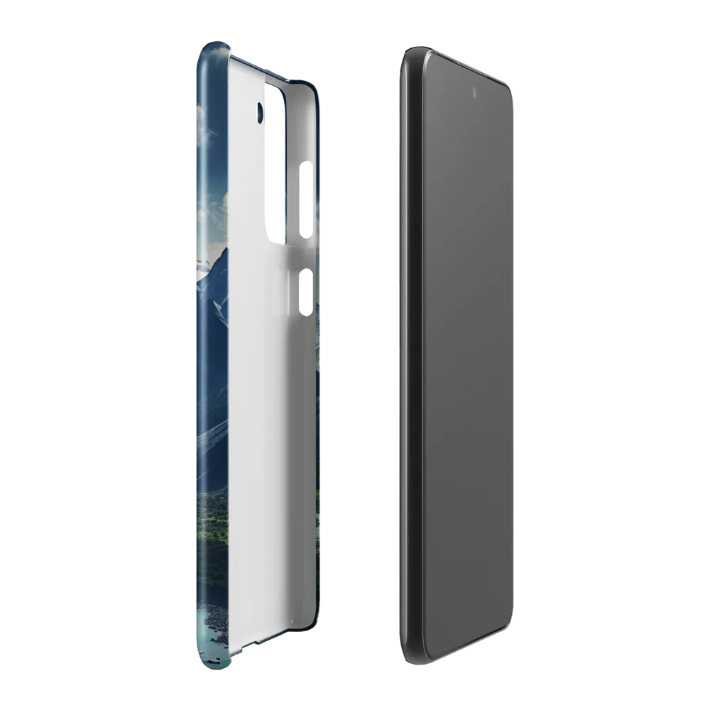 Majestic Serenity: A Landscape of Mountains and Rivers | Phone Case |  S21 Plus | Snap Case | Glossy
