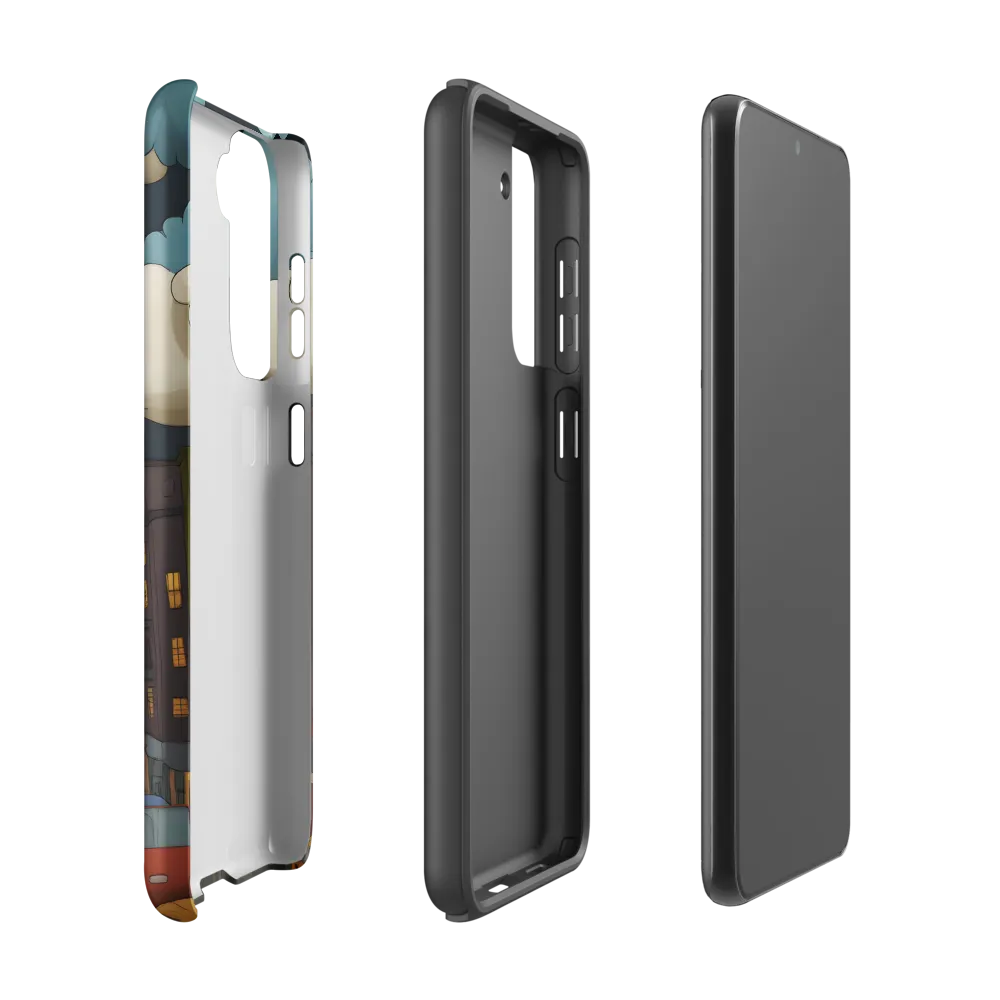 Urban Symphony: A City Awakens at Dusk | Phone Case |  S21 | Tough Case | Matte