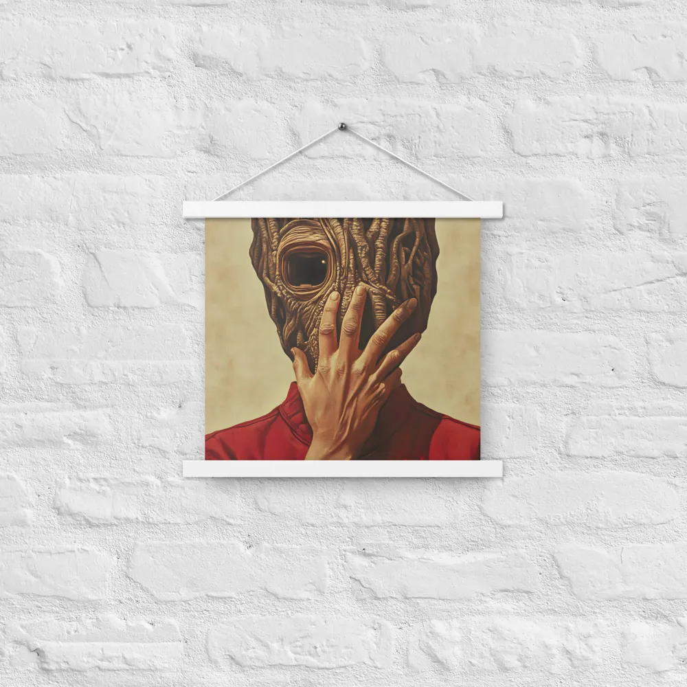 The Mask of Roots | Poster With White Wood Hanger | 14″×14″