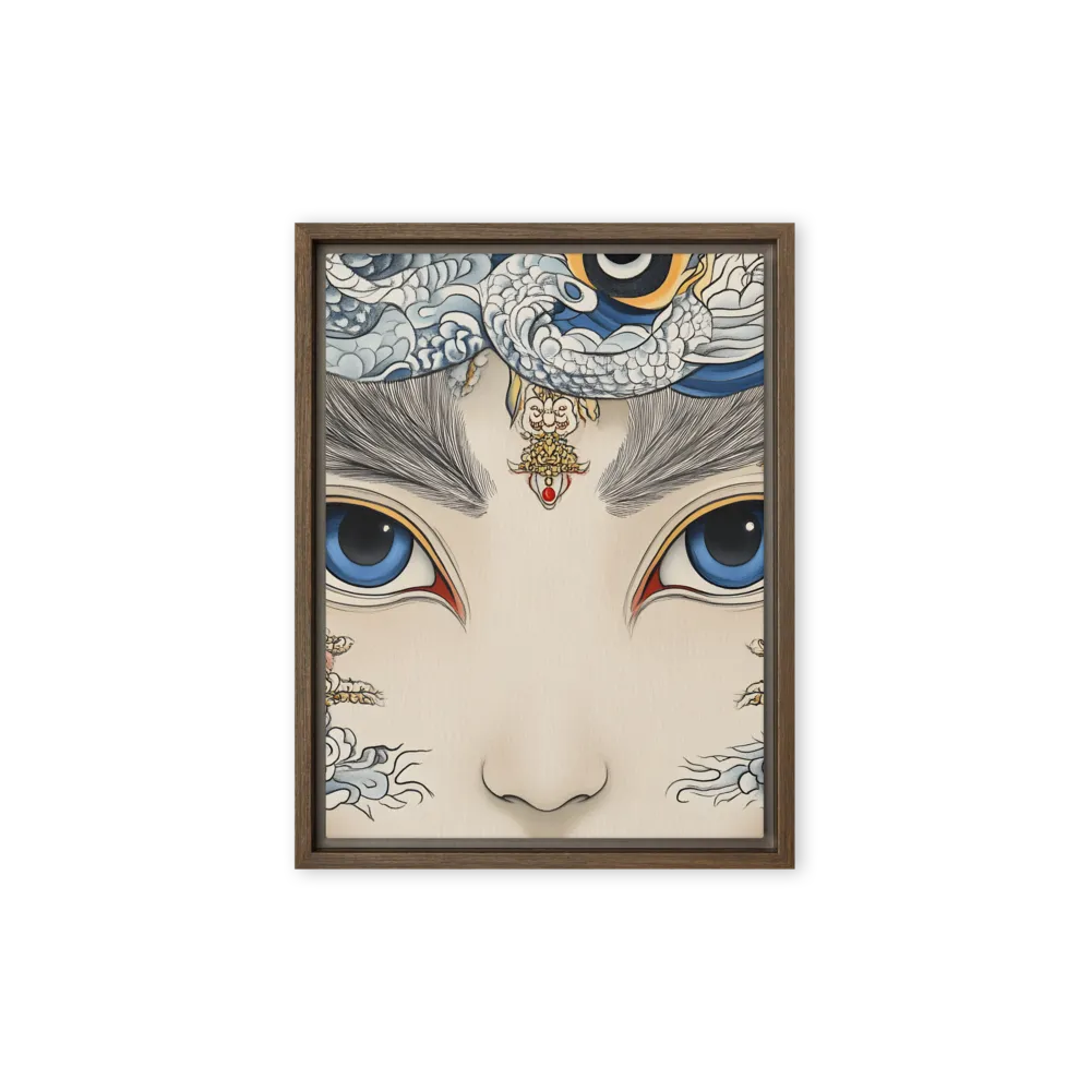 Guardian of Dreams | Canvas with Brown Frame | 9″×12″