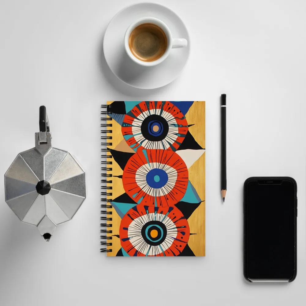 Vibrant Concentric Harmony | Spiral Notebook