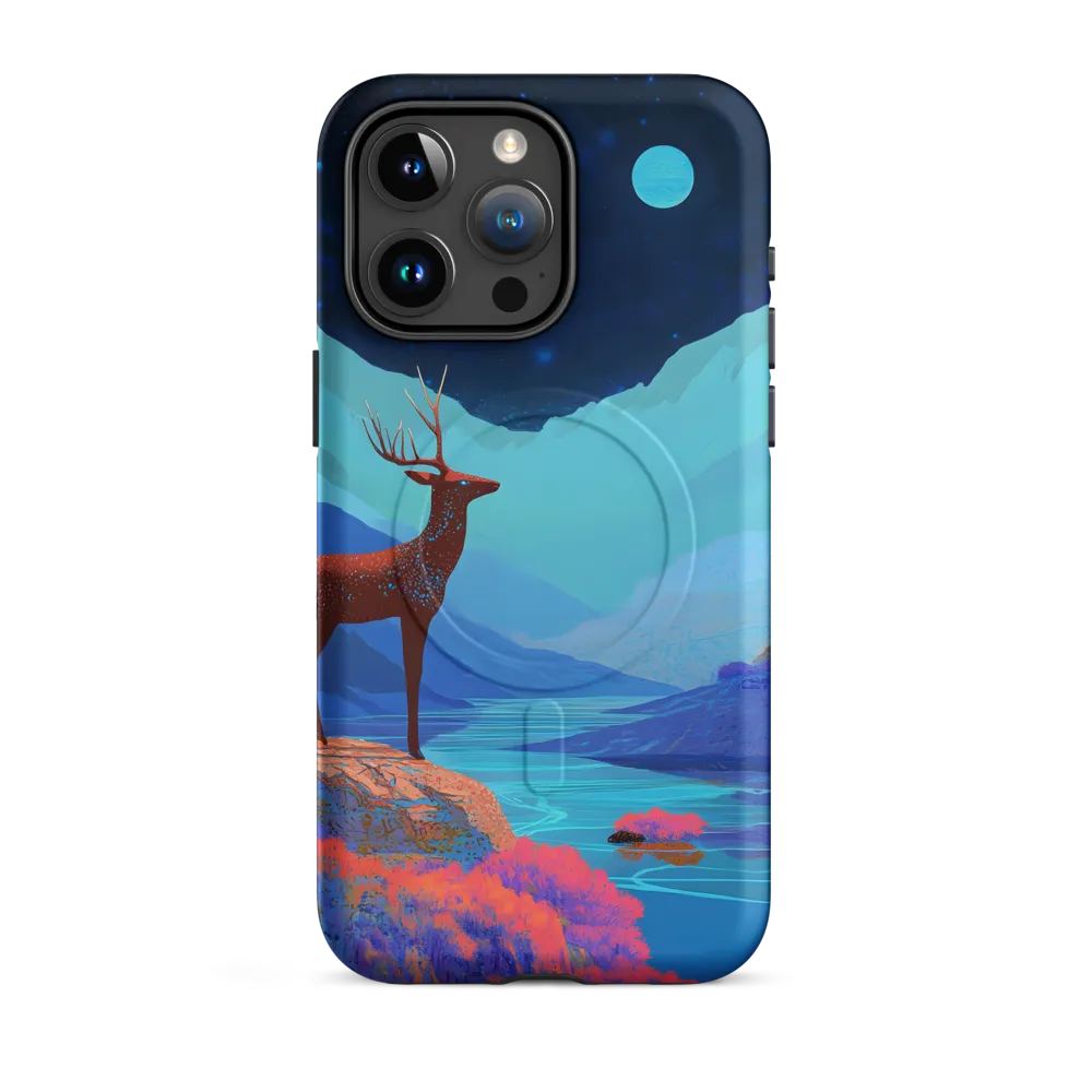 Cosmic Serenity: The Starlit Stag | Phone Case |  15 Pro Max | MagSafe® Tough Case | Matte