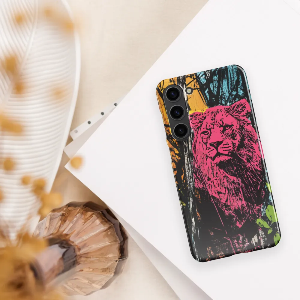 Fierce Vibrance: The Pink Lion