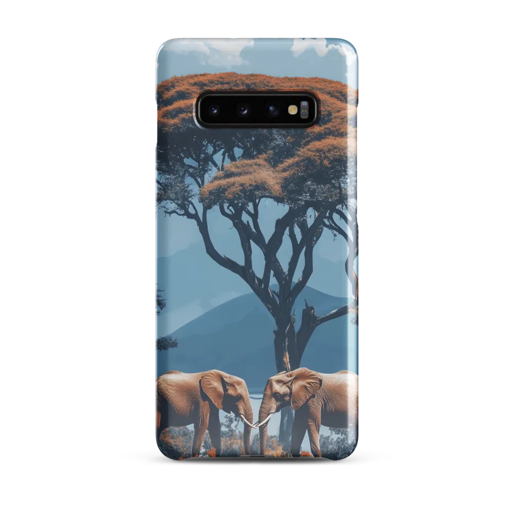 Elephants Amidst Serenity | Phone Case |  S10 Plus | Snap Case | Glossy