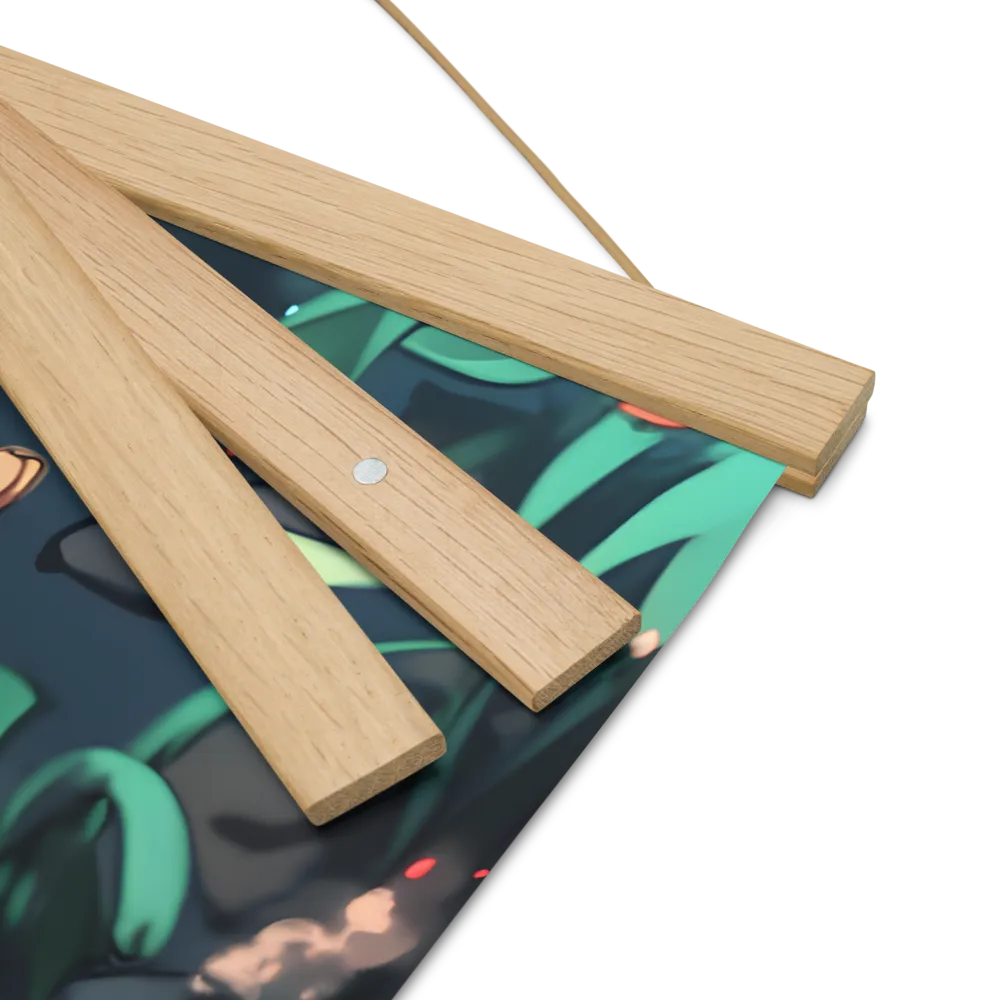 Whispers of Nature | Poster With Oak Wood Hanger | 16″×16″