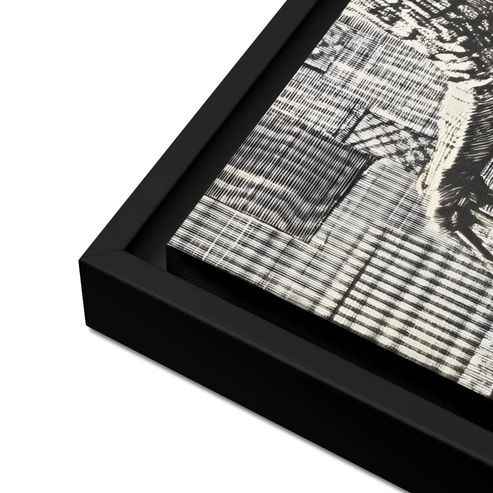 Urban Reflections: A Shopping Narrative | Canvas with Black Frame | 16″×20″