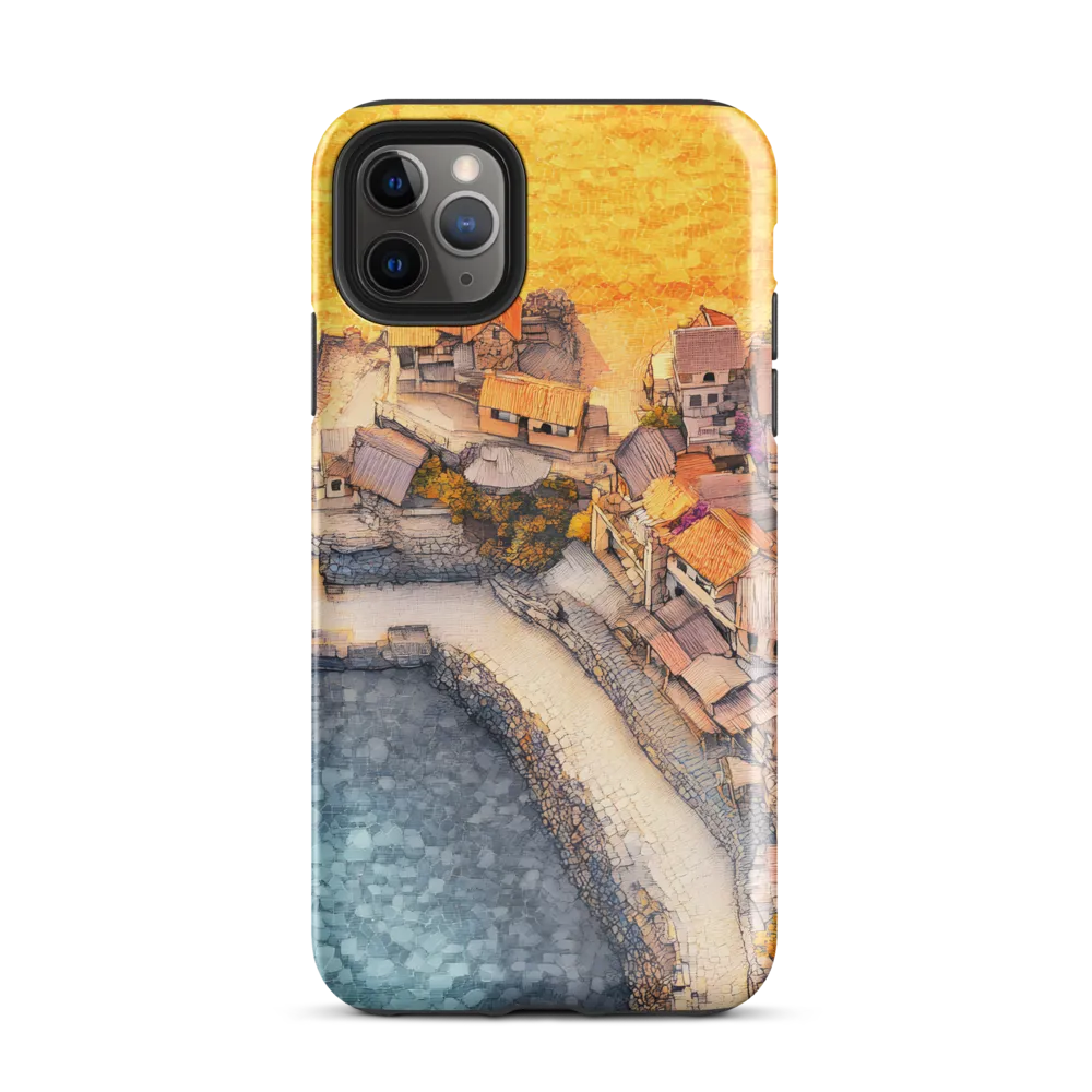 Tranquil Coastal Village Retreat | Phone Case |  11 Pro Max | Tough Case | Glossy