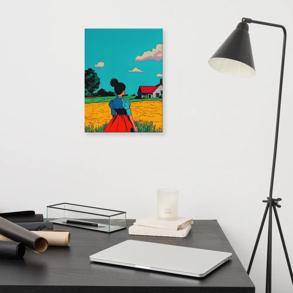 Whispers of a Sunlit Meadow | Canvas | 12″×16″