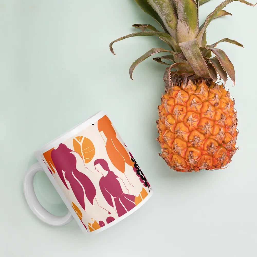 Fashion and Flora: An Abstract Dance | Mugs | Multiple Sizes & Colors