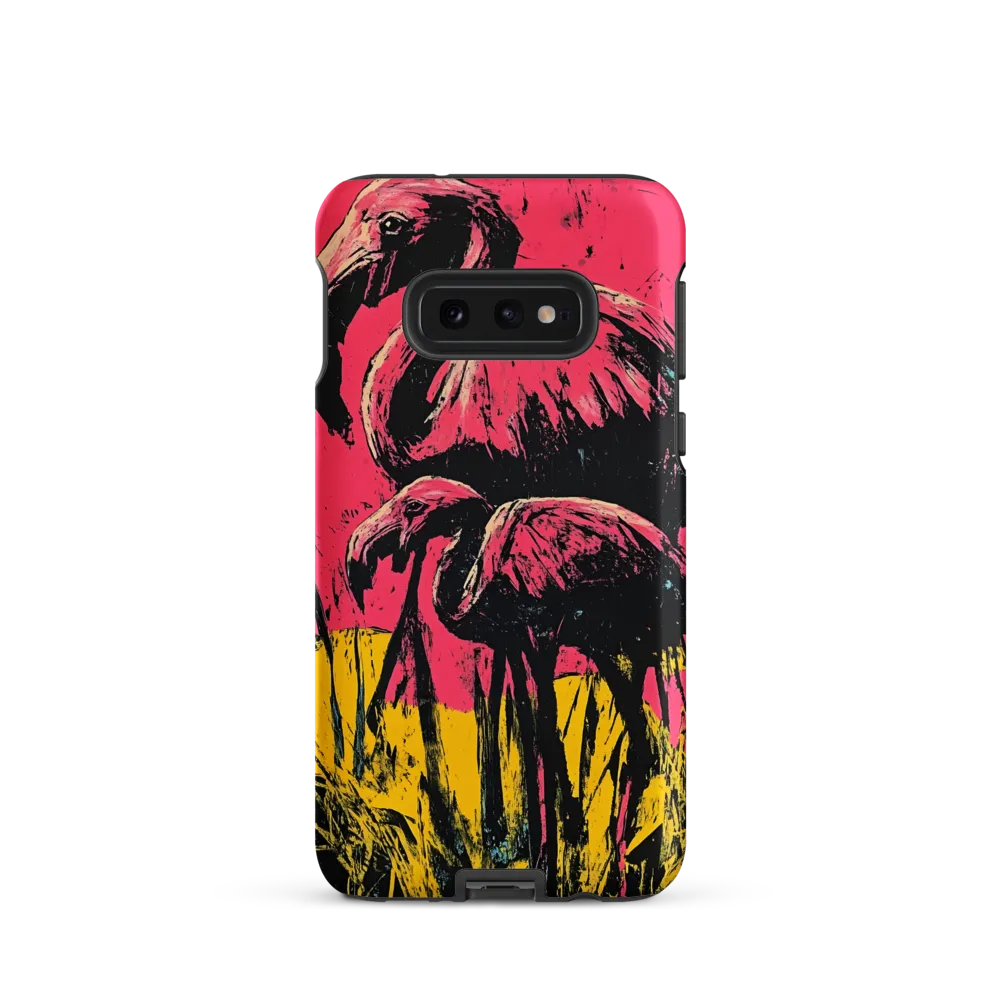 Flamingo Duet: A Pop Art Expression