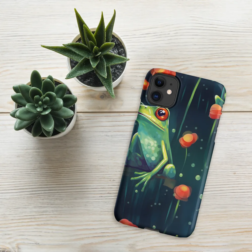 Playful Frogs in a Lush Pond