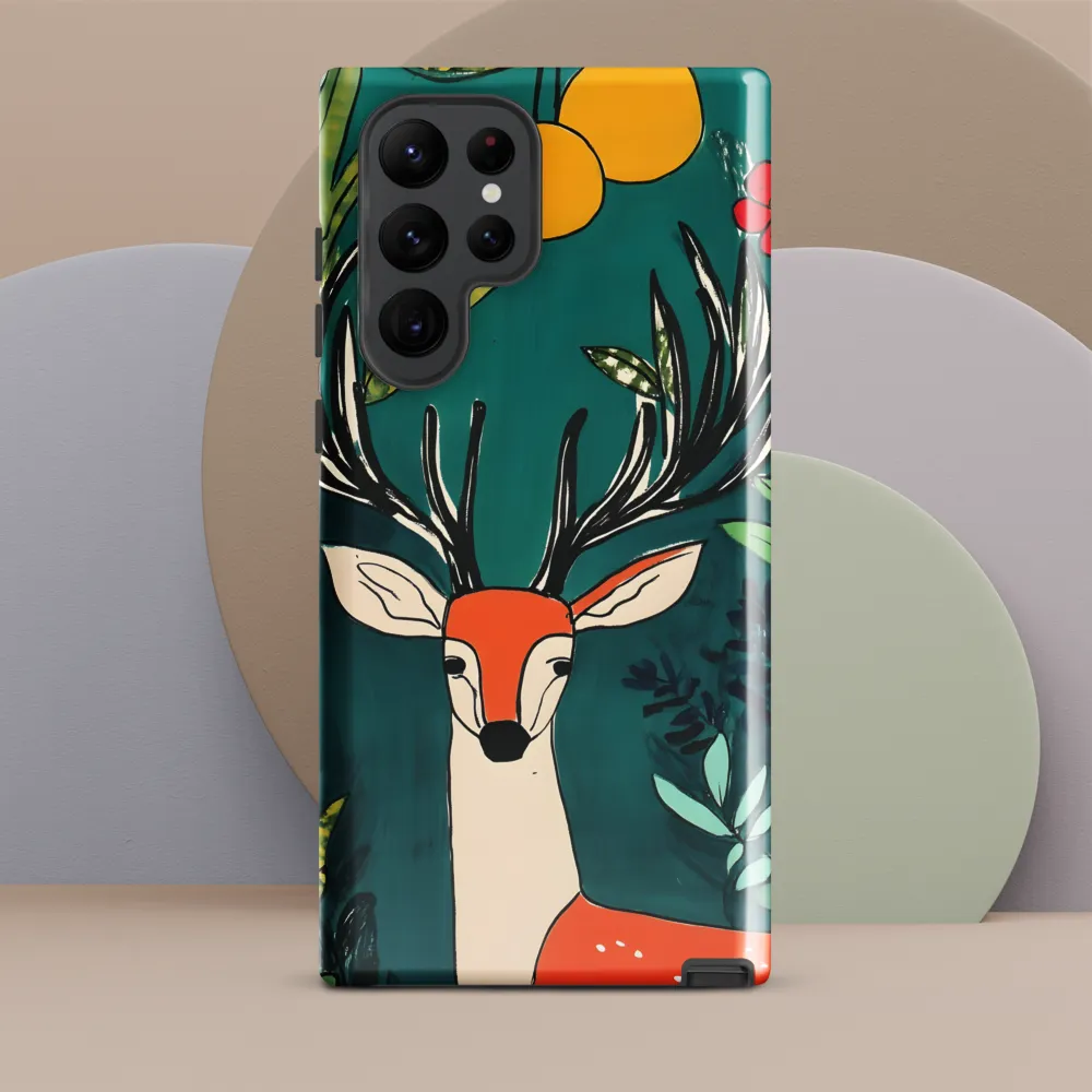 Nature's Embrace: The Majestic Deer | Phone Case |  S22 Ultra | Tough Case | Glossy