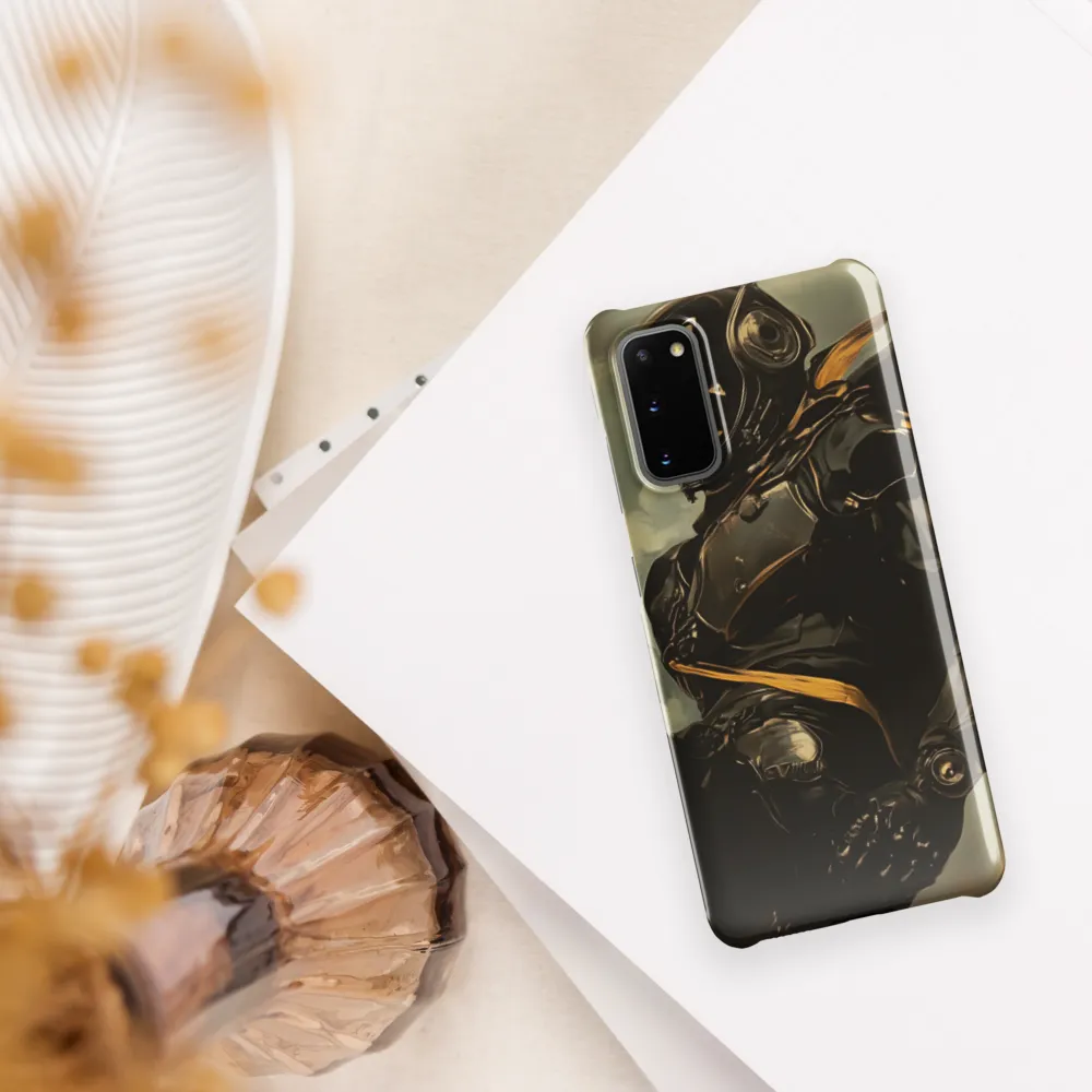 Ethereal Explorer: The Enigmatic Astronaut | Phone Case |  S20 | Snap Case | Glossy