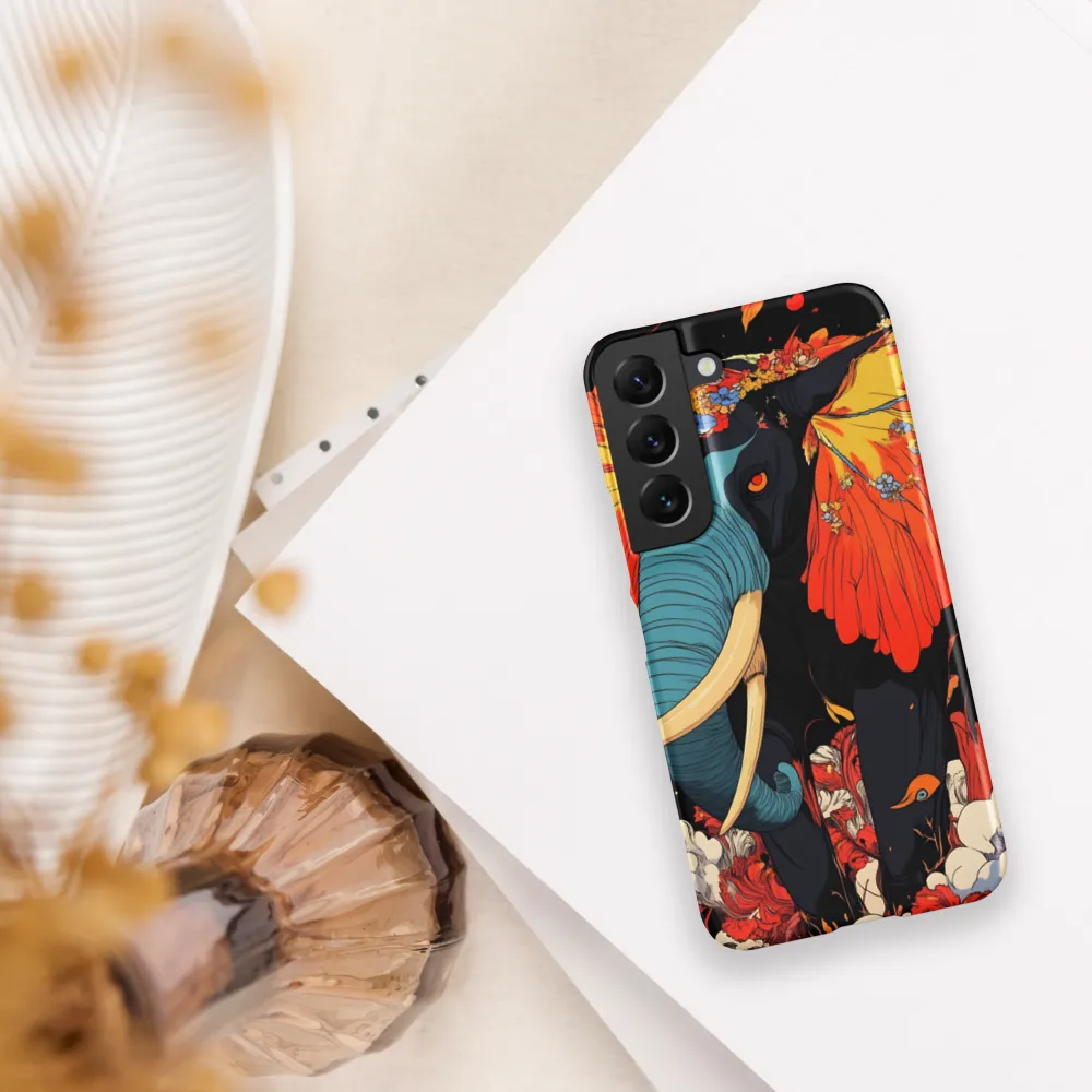 Majesty of the Floral Elephant | Phone Case |  S22 | Snap Case | Matte