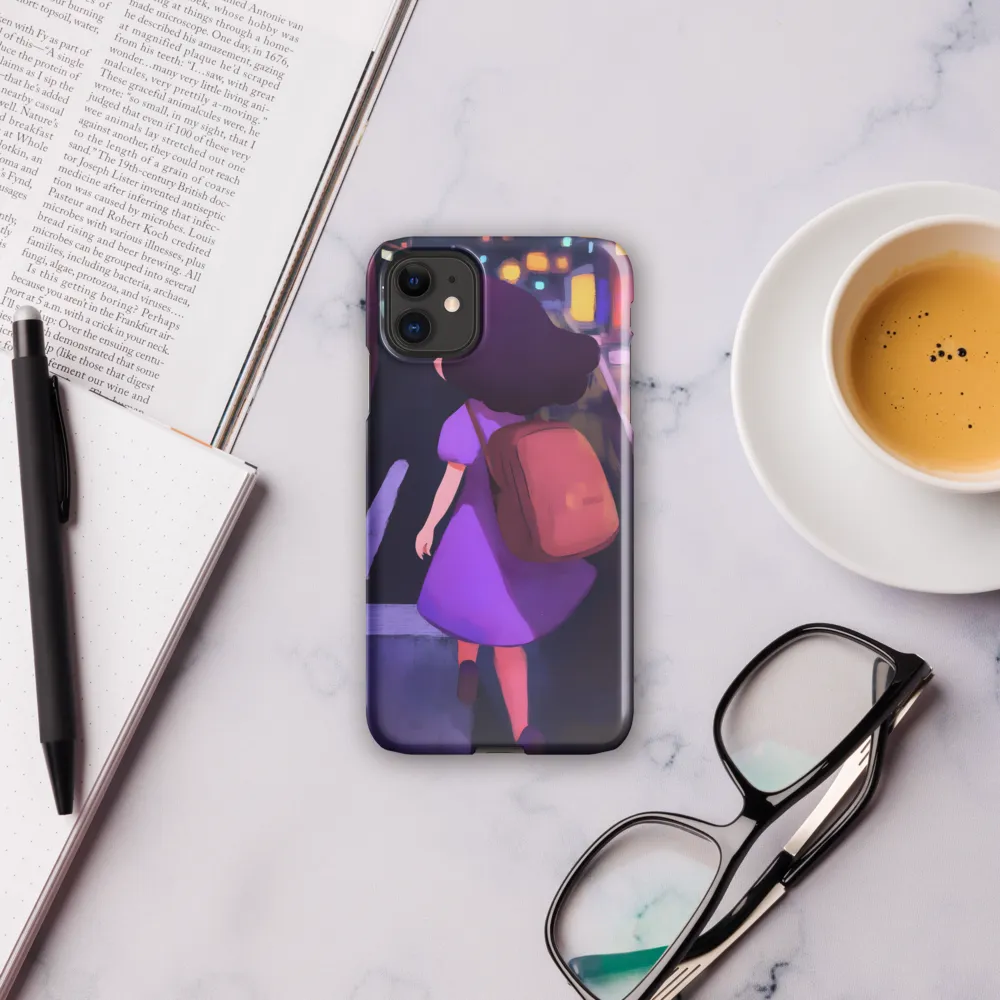 Wandering Through Neon Dreams | Phone Case |  11 | Snap Case | Glossy