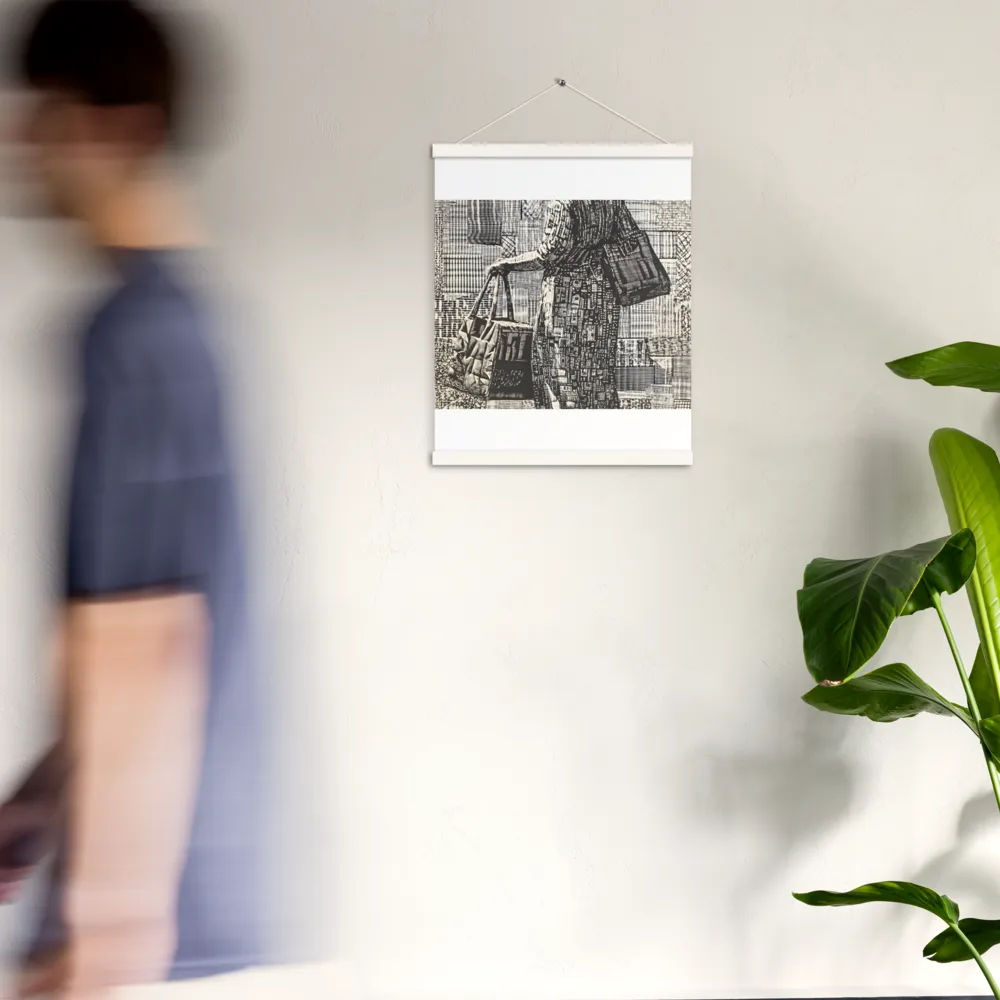 Urban Reflections: A Shopping Narrative | Poster With White Wood Hanger | 16″×20″