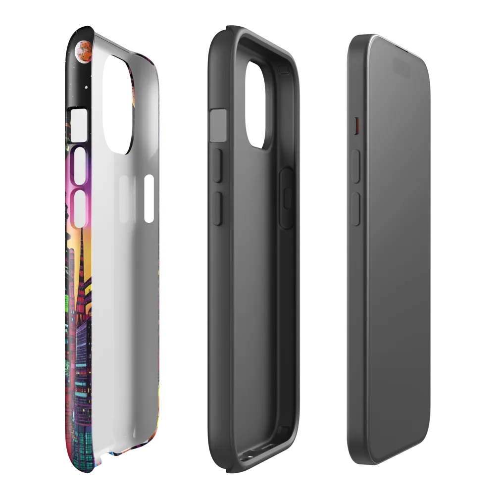 Futuristic Cityscape at Dusk | Phone Case |  15 | Tough Case | Glossy