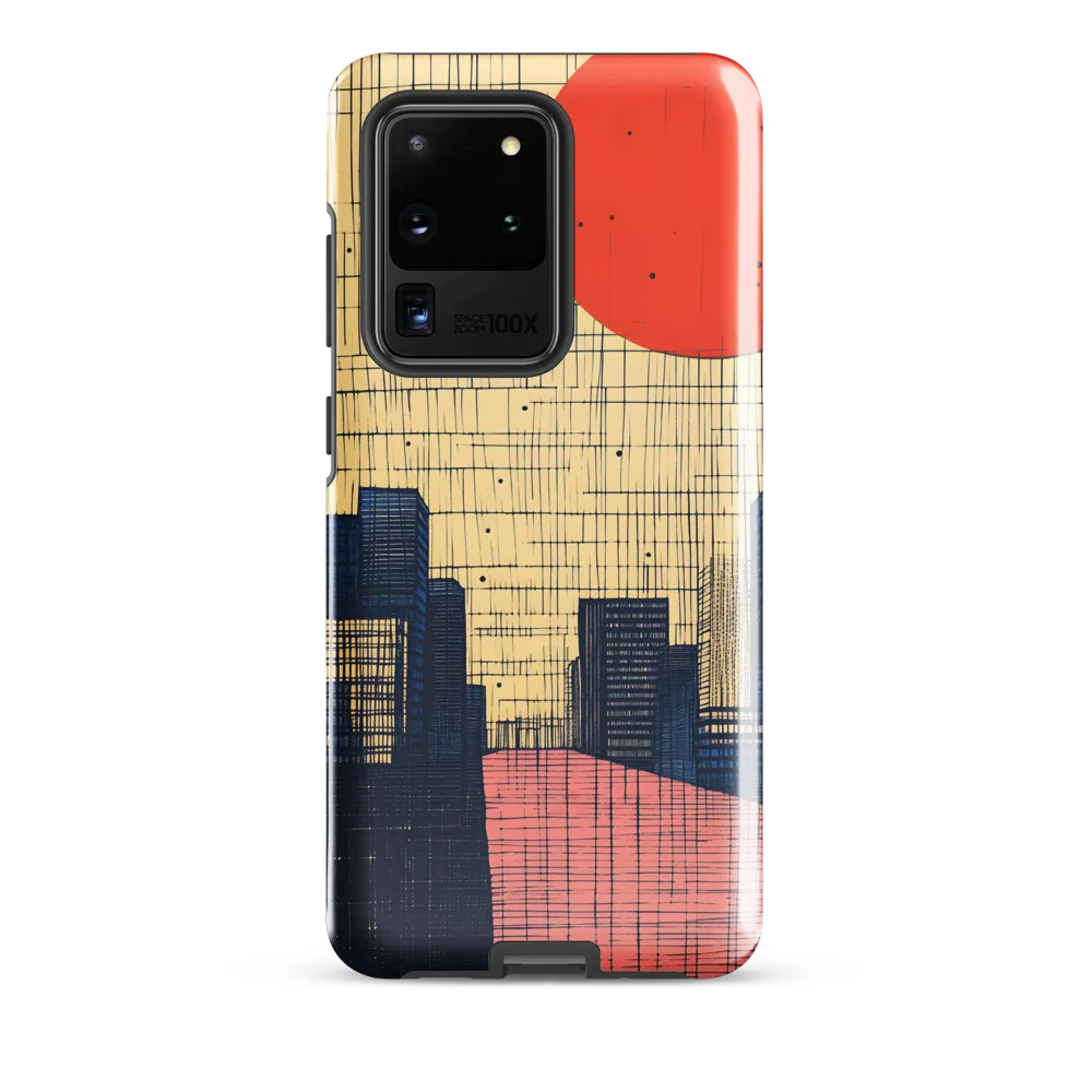 Urban Echoes: A Minimalist Cityscape