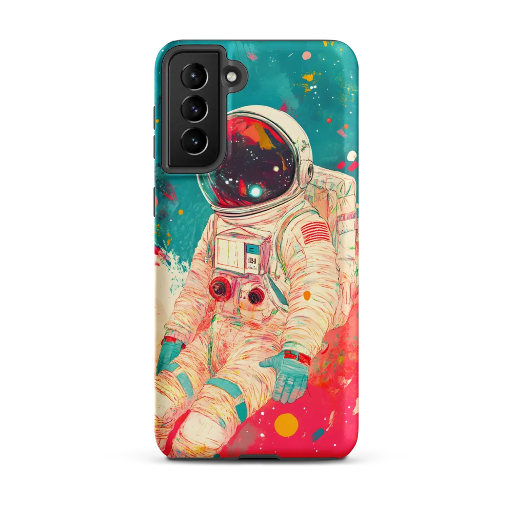 Cosmic Explorer: An Astronaut's Journey | Phone Case |  S21 Plus | Tough Case | Matte