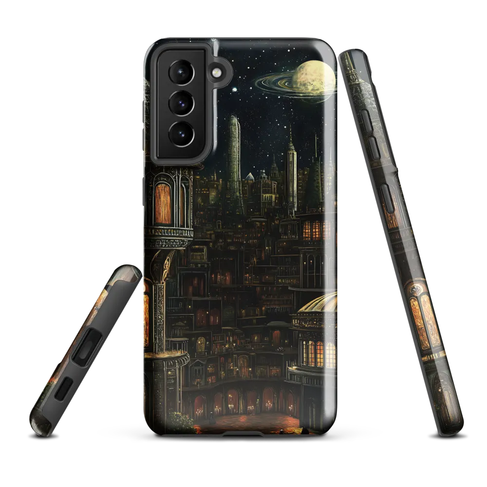 Celestial Enigma: A Surreal Cityscape