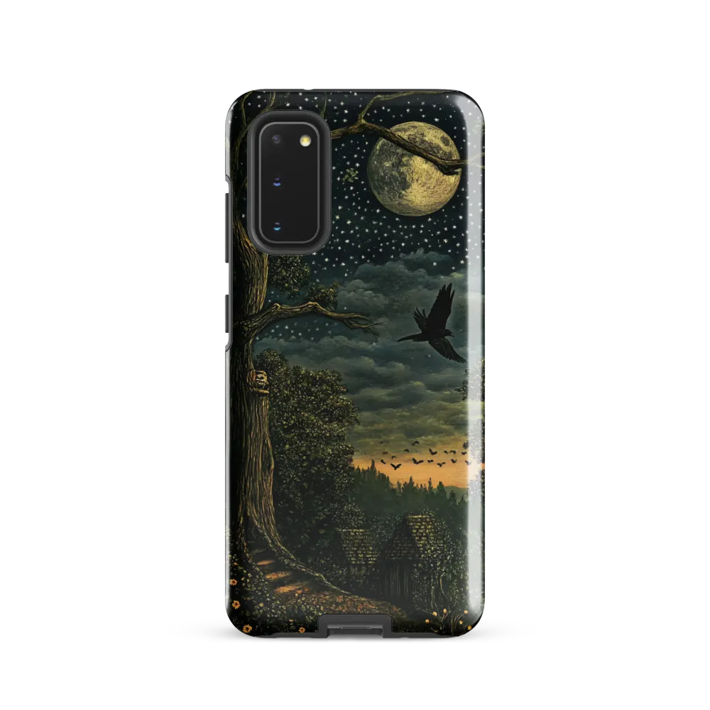 Mystical Nightscape Under the Full Moon | Phone Case |  S20 | Tough Case | Glossy