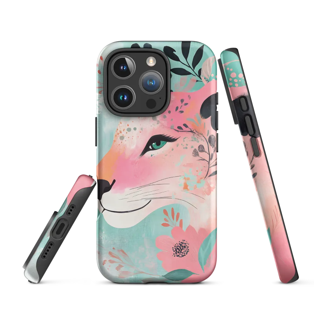 Whimsical Majesty: A Floral Lion