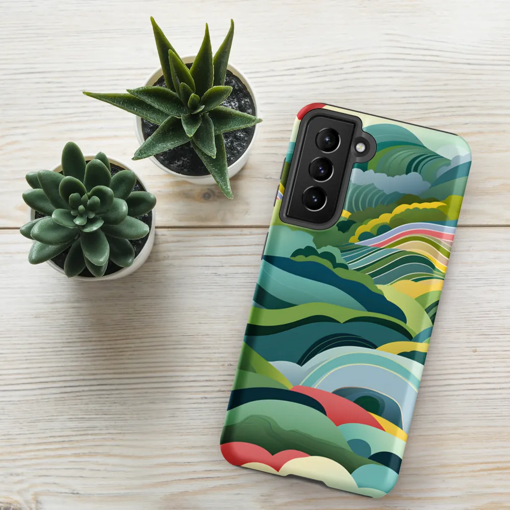 Waves of Serenity | Phone Case |  S21 FE | Tough Case | Matte