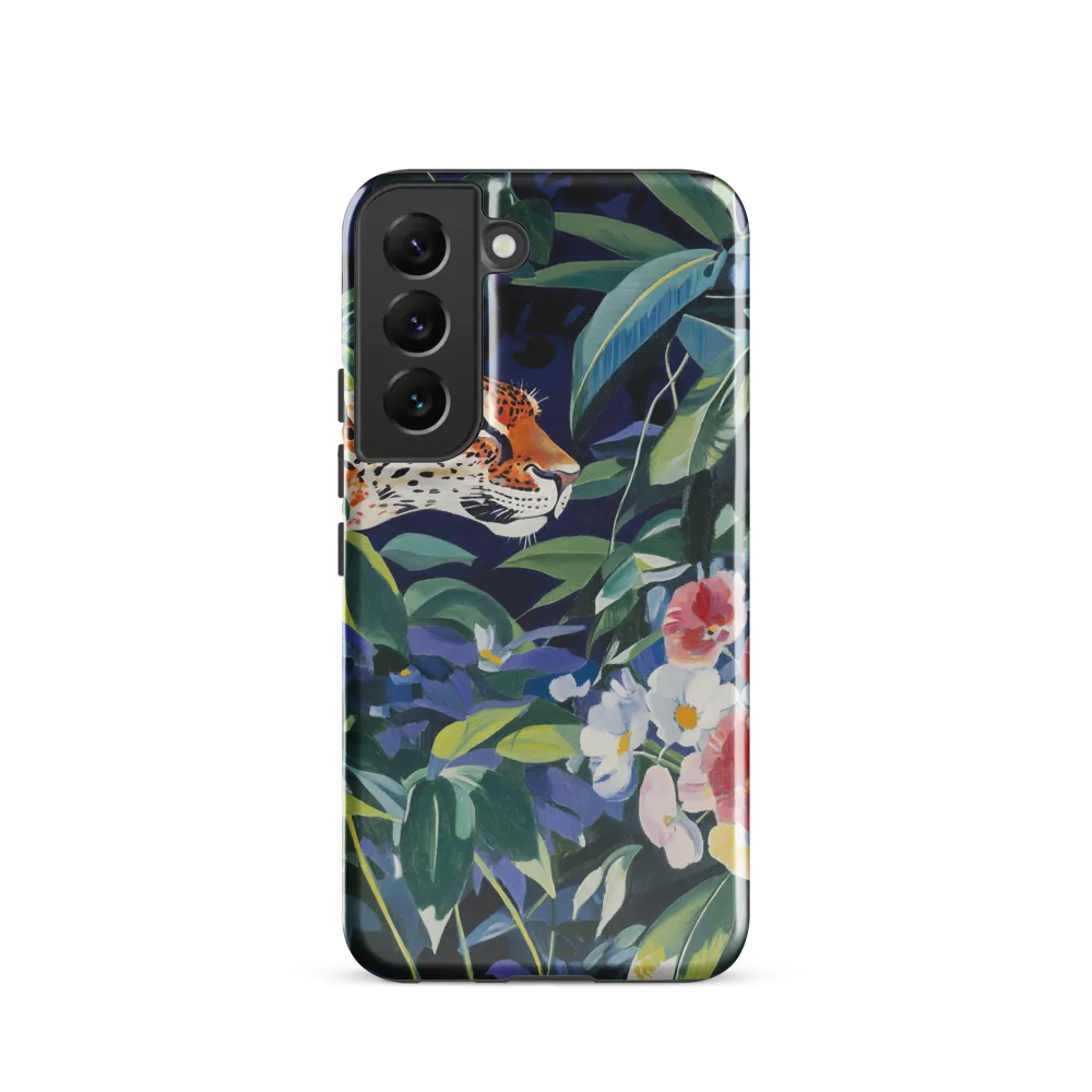Hidden Majesty: The Jaguar Amongst Tropical Splendor | Phone Case |  S22 | Tough Case | Glossy