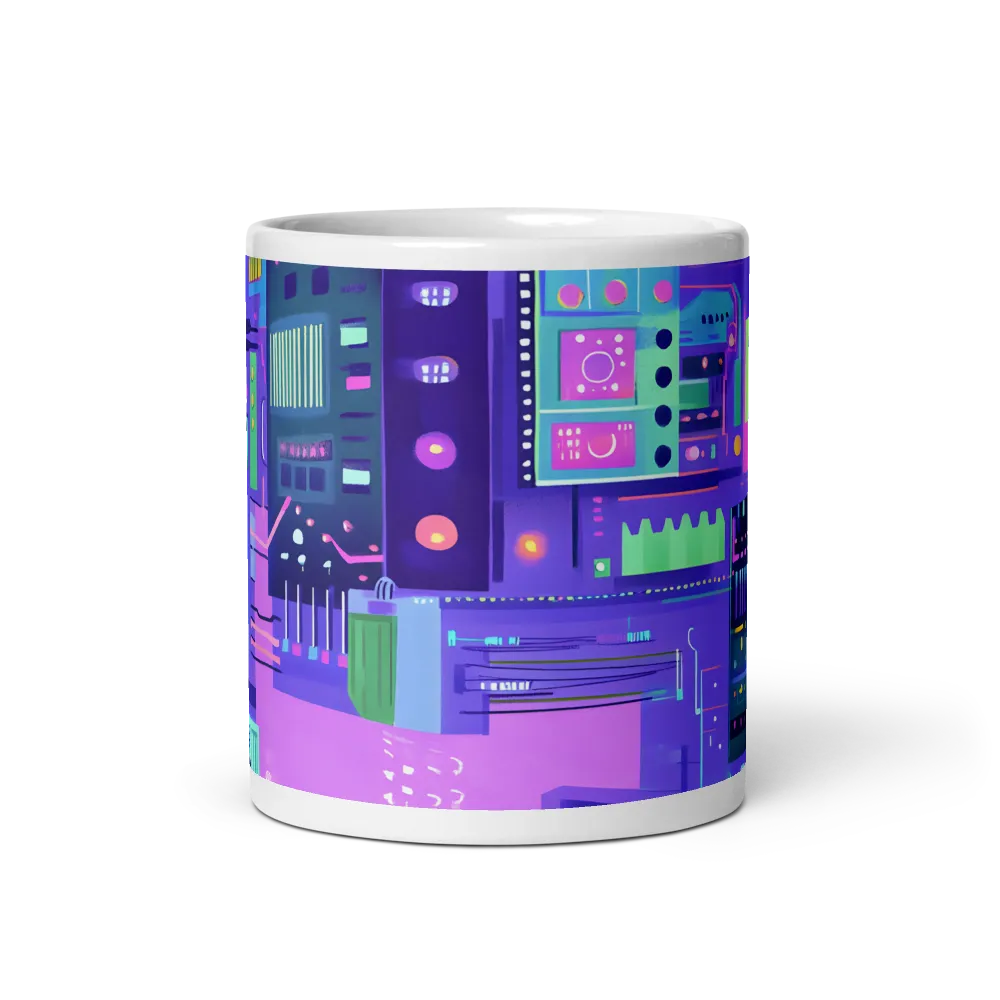 Futuristic Cityscape: A Digital Dream | Mugs | Multiple Sizes & Colors